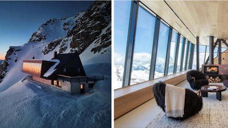 Cabane Tortin, A Private Ski Retreat in the Swiss Alps 