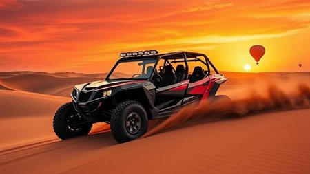 Dubai’s Ultimate Luxury Desert Adventure: Dune Buggies, Quad Biking, Safari & Hot Air Balloon