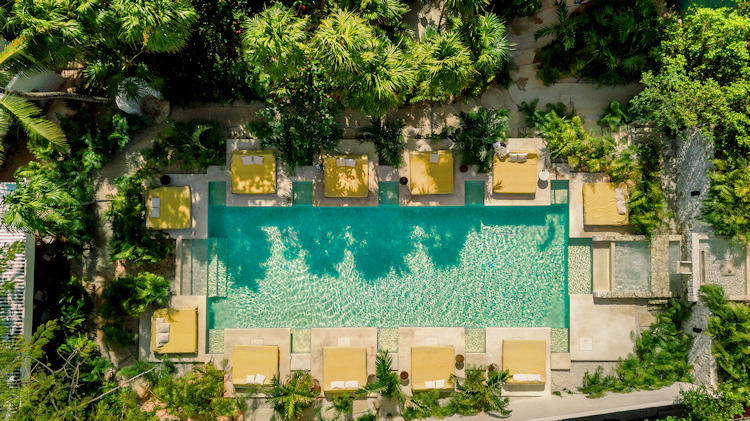 La Valise Tulum pool